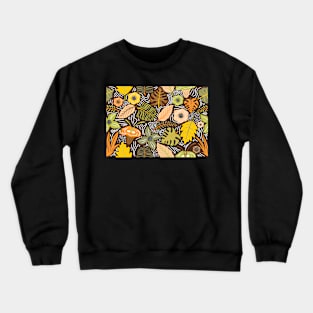 Tropical pattern leaves floral Crewneck Sweatshirt